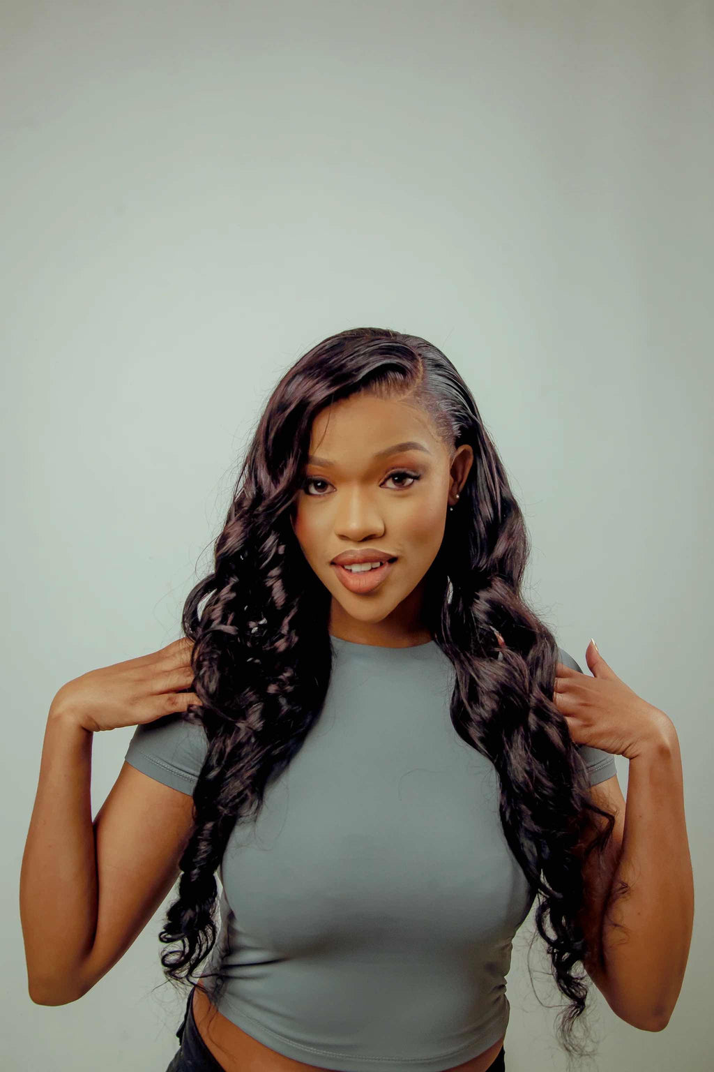 30” frontal wig double drawn