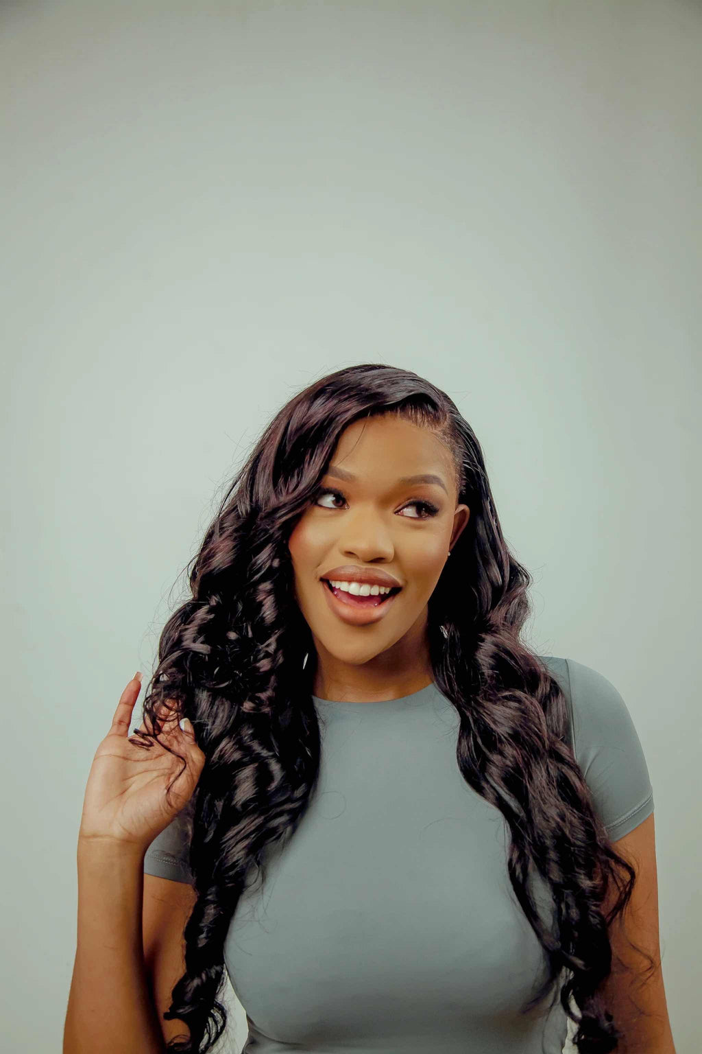 30” frontal wig double drawn